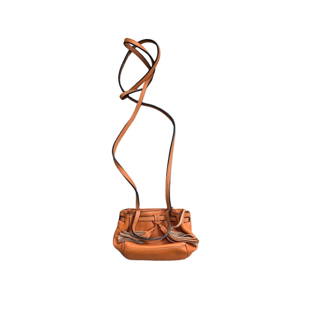 The Clever Carriage Company Brown Mini Tassel Purse, NWOT